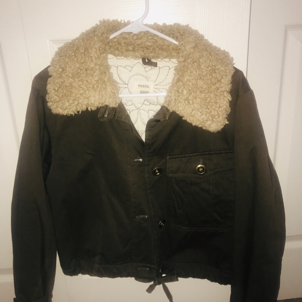 Fossil Sherpa collar jacket - Picture 8 of 9